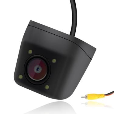 Imagem de Câmera de backup AHD, para carro, caminhão, câmera de backup 1080p para carros, trailer, câmera retrovisora traseira, nível IP69K, impermeável, ângulo amplo de 170° (suporta apenas 12 V)