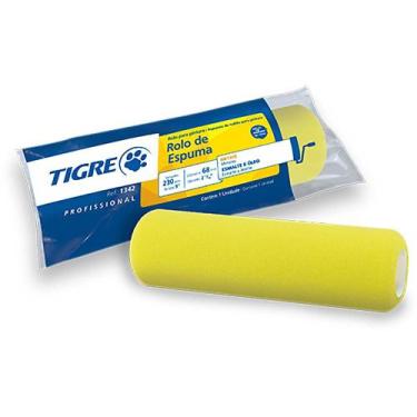 Imagem de Rolo para pintura de poliester 23cm com suporte tigre