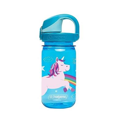 Imagem de Nalgene Garrafa de água Sustain Tritan Kids On The Fly sem BPA feita com material derivado de 50% de resíduos de plástico (usando equilíbrio de massa certificado ISCC), à prova de vazamento, durável,