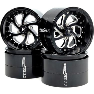 Imagem de HOBBYSOUL 2.2 Beadlock Wheels Adjustable Offset Rims Wide 40mm for 1/10 RC Crawler Gen8 Everest gen 7 Pro / SCX10 Capra / TRX4 AMG 6x6 Upgrades, HS701599