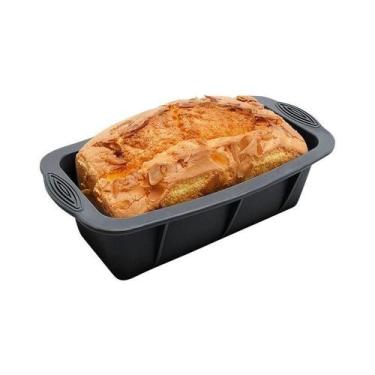 Imagem de Forma de silicone Retangular 24x12cm Pão Bolo Gelo Antiaderente para f