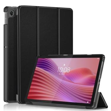 Imagem de Gylint Capa para Lenovo Tab 10,1 polegadas, capa dobrável de couro PU ultrafino com suporte para Lenovo Tab 10,1 polegadas TB-311FU / TB-311XU 2025 preta