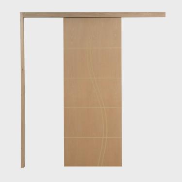 Imagem de Porta de Correr p/ Verniz Frisada fs duplo 210x80