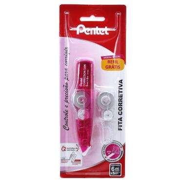 Imagem de Corretivo em Fita com Refil Rosa - Pentel