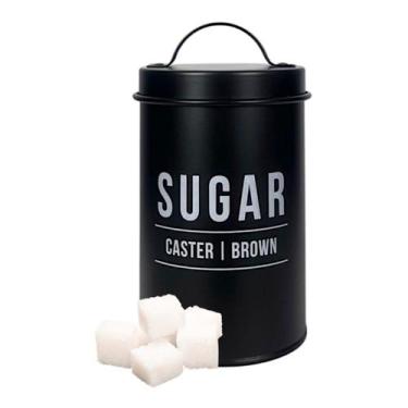 Imagem de Pote Para Açúcar Manhattan Lata Com Tampa Organizador 800ml - Haüskraf