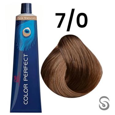 Imagem de Wella Perfect Color 7/0 Louro Médio Pure Naturals 60ml, UNICA