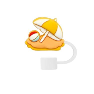 Imagem de Tampa Protetora de Silicone para Canudo 10mm, Acessórios para Copo Garrafa Stanley (GUARDA SOL 1)