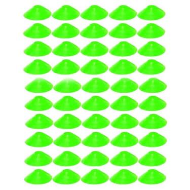 Imagem de 50x Chapéu Chines Cone 19cm Mini Treino Esporte Funcional VERDE - 365 