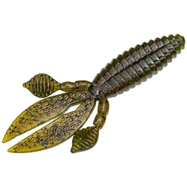 Imagem de Strike King (RO4-18) Isca de pesca para roedores 4, 18 - semente de melancia com flocos vermelhos, 10 cm, melhorada com grânulos de grão de café e óleo de grão de café