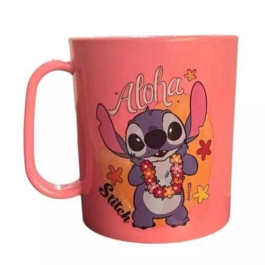 Imagem de Caneca Infantil 400ml Vibes Angel Estampas Sortidas - Pra vc, Rosa