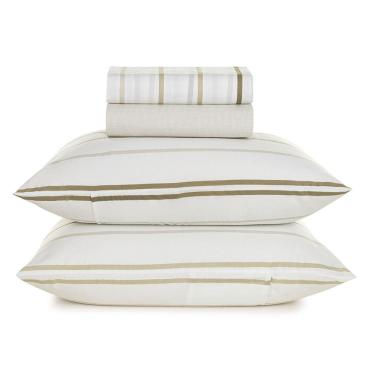 Imagem de Jogo De Lençol King 100% Algodão 4 Peças Santiago 160 Fios Karsten