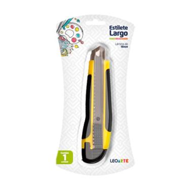 Imagem de ESTILETE LARGO EMBORRACHADO 18MM BLISTER UND LEOARTE