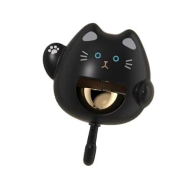 Imagem de IEUDNS Campainha de porta de metal com som alto, desenho animado, campainha para abrir a porta, para cafeteria, salão de beleza, ambientes internos e, Preto