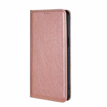 Imagem de LYJSMGZ Capa carteira para iPhone 16E, vintage flip fólio couro fosco masculino e feminino capa de telefone proteção contra quedas capa de TPU macio, rosa, 16E