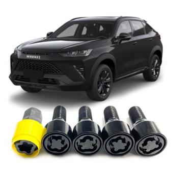 Imagem de Trava Parafuso Antifurto De Rodas Black Preto Haval H6 - GUARDIAN