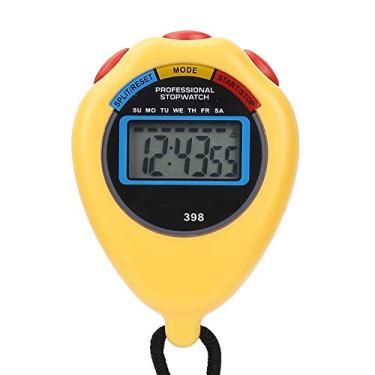 Imagem de Cronômetro Eletrônico Esportivo Profissional Yctze, Perfeito para Atletismo, Corrida, Corrida e Natação - Cronômetro Definitivo para Crianças e Adultos (Amarelo)