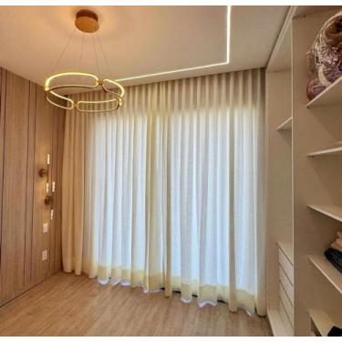 Imagem de Cortina de Linho Translúcida Clássica 10m (Largura) x 2,80m Altura (Off White)