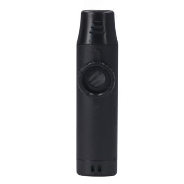 Imagem de Fockety Metal Kazoo para Adultos e Crianças, Alumínio Elétrico Kazoo Com Pickup & Cordão, Instrumento Musical Profissional Kazoos para Guitarra, Ukulele, Violino, Piano, Teclado (Preto)