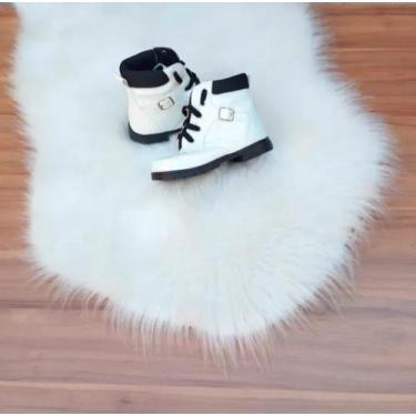 Imagem de Bota Botinha Coturno Bebe Menina Blogueirinha Branco Estilos - dgbabyk