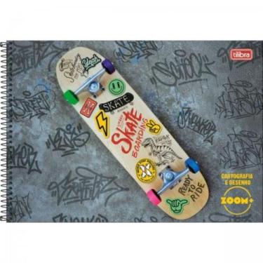 Imagem de Caderno De Cartog E Desenho Zoom+ Masc 96fls Capa Sortida - Tilibra