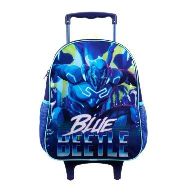 Imagem de Mochila De Rodinhas Pequena Masculina Dc Besouro Azul Xeryus Estampa 1
