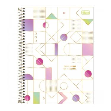 Imagem de Caderno Espiral Capa Dura Colegial 10 Matérias 160 Folhas Midtown Tilibra Estampa 2