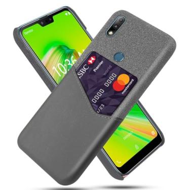 Imagem de Capa para ASUS Zenfone ZB634KL,Tela e tampa de couro PU,Antideslizante,360°cobertura completa à prova de choque com 1 slot de cartão atrás,Prevenção de queda-Gray