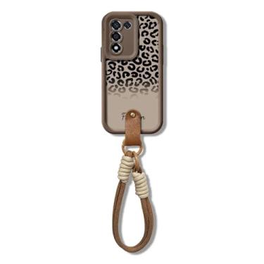 Imagem de YOGISU Para S22 UltraWrist, alça de pulso com corrente e capa com cordão de estampa de leopardo (para S22 Ultra/J22-PKSS-Coffee)