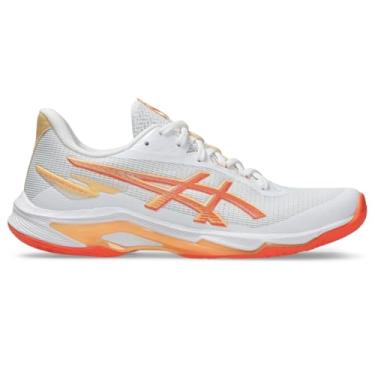 Imagem de ASICS Tênis feminino Netburner Ballistic Ff 4, Branco/coral vívido, 36