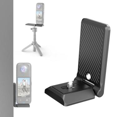 Imagem de XKDAICH Base de montagem magnética dobrável em L para Insta360 X4 / X5 / DJI Pocket 3 (preto)