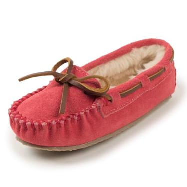 Imagem de Minnetonka Cassie Pantufas para Crianças, Rosa choque, 13 Infant