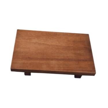 Imagem de ＫＬＫＣＭＳ Suporte de pedestal de madeira Suporte de pedestal de elevação de madeira Expositor de balcão de cozinha para banheiro