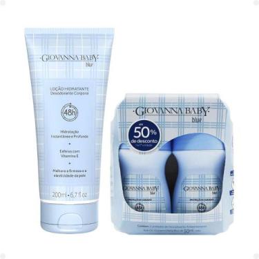 Imagem de Kit Giovanna Baby: 2 Desodorante Roll-on e Loção Hidratante Blue