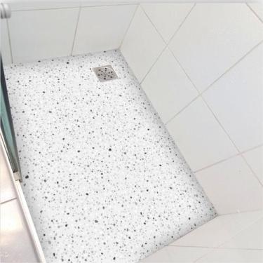 Imagem de Adesivo piso box granilite Terrazzo cinza antiderrapante - Colacomigo