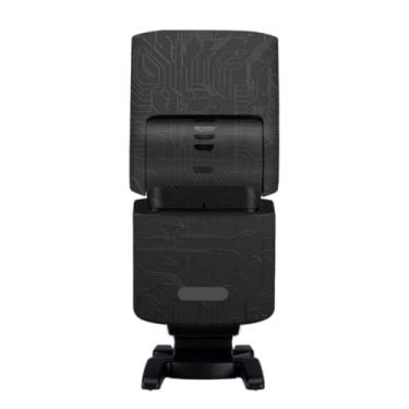Imagem de Película protetora de vinil para câmera Sony HVL-F46RM Flash Strobe Skin Vinyl Wrap Film Protector Coat Acessórios de fotografia HVL-F46RM (Circuit Black)