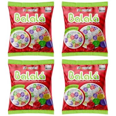 Imagem de 4 Pacotes Bala Soft De Frutas Sortida Balalá 500g Florestal