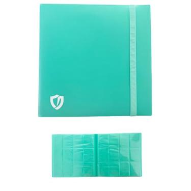Imagem de Central Album 4x3 - Verde Menta Fichário Para Coleção de Cartas Cartinhas, Capacidade de 480 Cards em 20 paginas