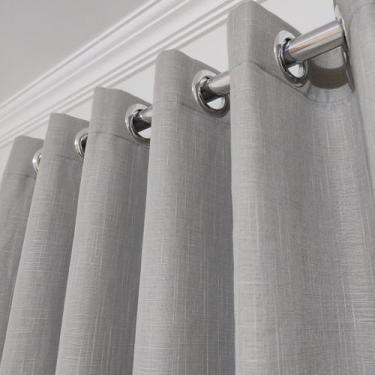 Imagem de Cortina Para Sala Quarto Voil Gaze De  Linho Com Forro Blecaute Blacko