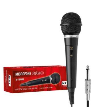 Imagem de Microfone De Mão Dinâmico Com Cabo Integrado De 3 Metros - Mxt