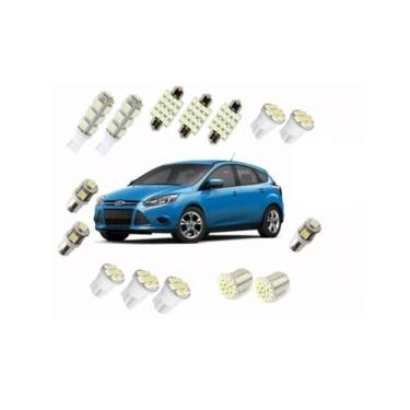 Imagem de Kit Lampadas Led Ford Fiesta/Focus Teto/Ré/Placa/Farolete - Blue Lion