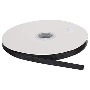 Imagem de Pssopp 100 jardas fita de cetim 0,4 polegadas tecido fita de cetim rolo embelezar fita para DIY artesanato embrulho casamento celebração decoração (preto)