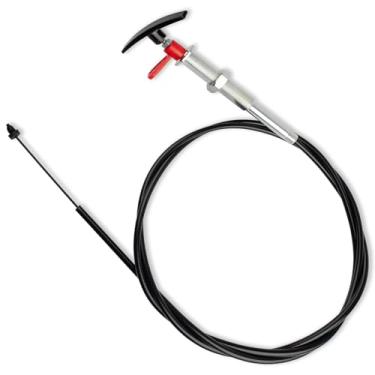 Imagem de DZBQ TC72PB Cabo de válvula de resíduos de 72 polegadas com alça T compatível com válvula de resíduos Valterra e válvula de cerdas LeSalle, peça de reposição para válvula de tanque preto e válvula de