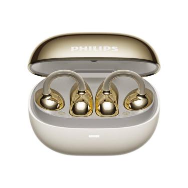 Imagem de Fones de ouvido Bluetooth Philips TAT3469 com microfone AI - dourado