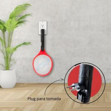 Imagem de Raquete Elétrica Antimosquito Portátil recarregavel pratica - Hai Bras
