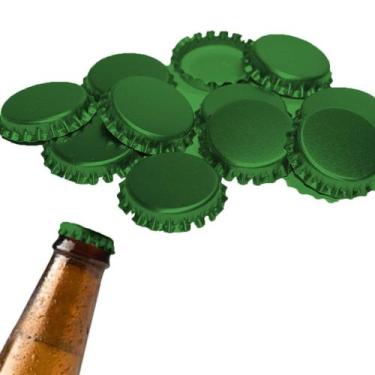 Imagem de Kit 500 Tampas Tampinhas PRY OFF para Garrafas Engarrafamento Cerveja 