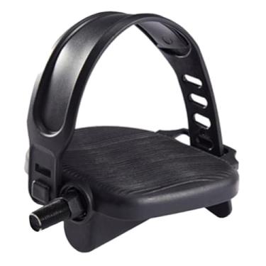 Imagem de shamjina Pedais de ergométrica com alças ajustáveis de reposição para academia de ginástica, eixo de 1/2 polegada ou 9/16 polegadas, acessórios para, Fuso curto de 14 mm