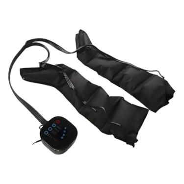 Imagem de Bota Recuperadora Massageador de Pernas com Compressão Pneumática, 4 Modos, 8 Níveis de Intensidade, Controle Digital, Preto