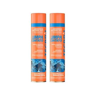 Imagem de Kit 2 Limpa Contato Spray 300ml Tecbril - Baston
