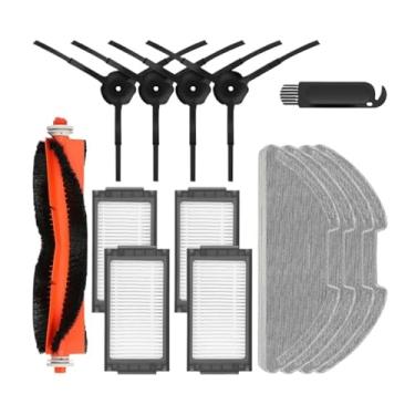 Imagem de Main/Side Brush Hepa Filter Mop Cloths Main Brush Cover Compatible With XiaoMi Mijia Robot Vacuum-Mop Pro / 2 Pro / MJSTS1 Spare Parts(Brown)