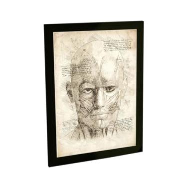 Imagem de Quadro Decorativo A2 Projeto Estilo Retro Humano Anatomia Poster